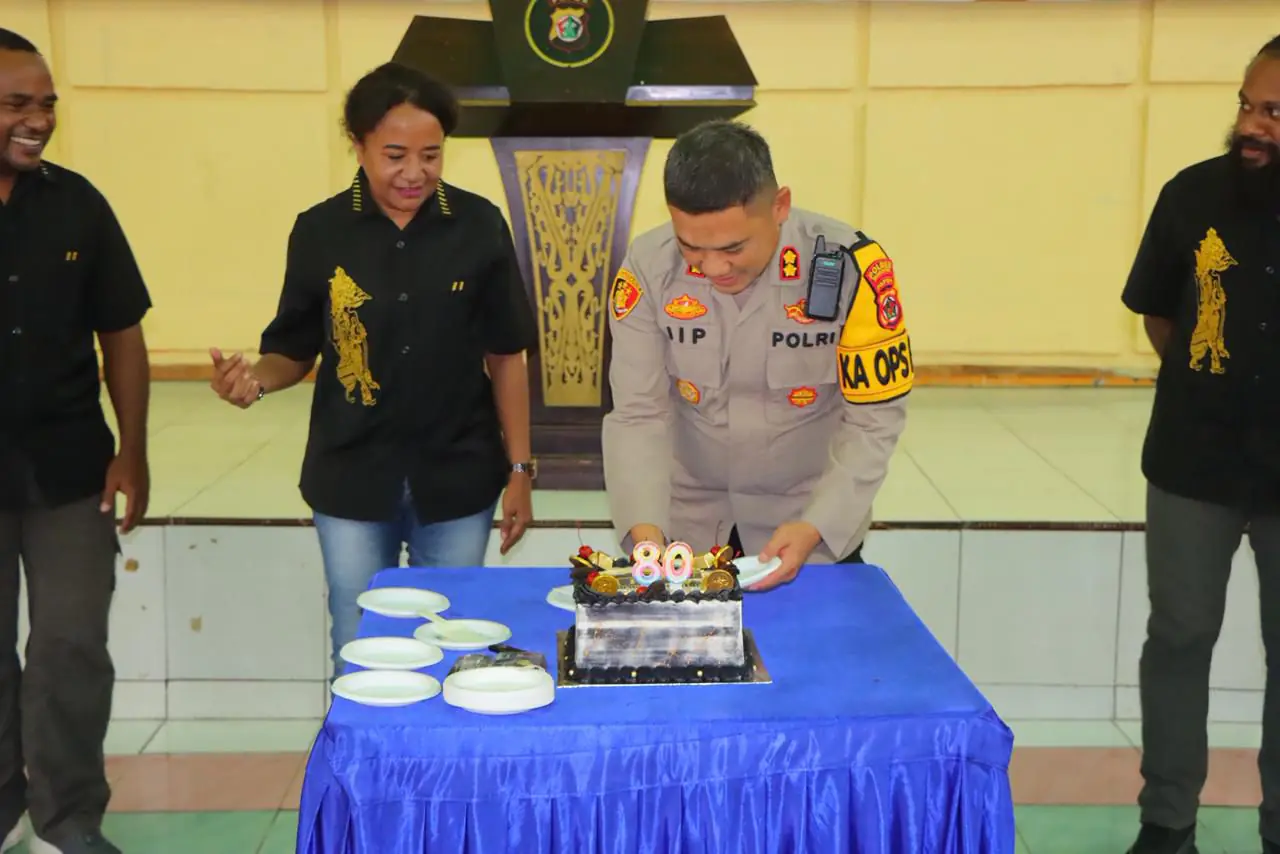 Syukuran HUT ke-80 Intelijen Polri, Kapolres Waropen Tegaskan Peran Strategis Intelkam Jaga Kamtibmas