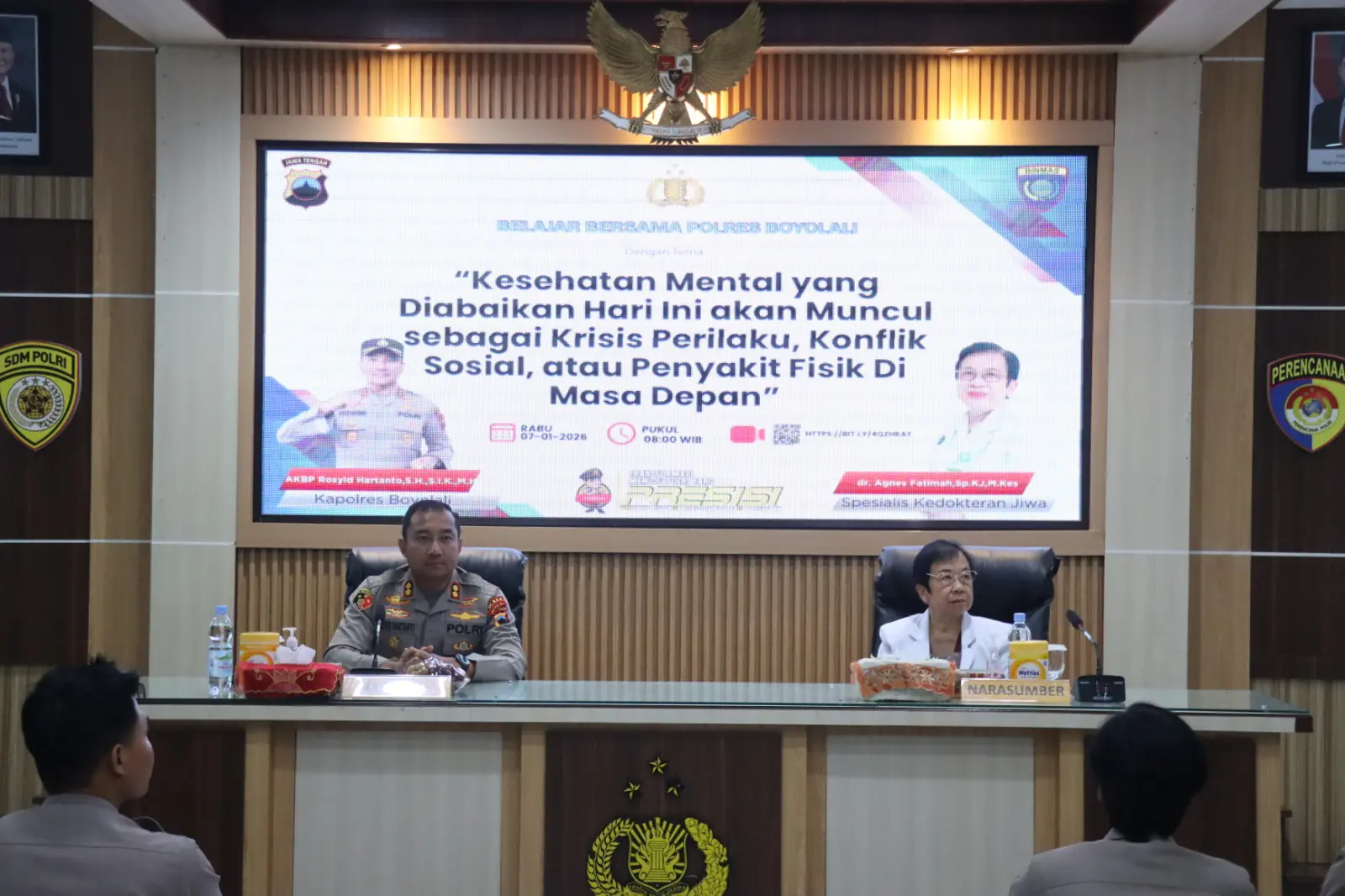 Kapolres Boyolali gelar Forum belajar bersama, Dorong kesadaran kesehatan mental, Antisipasi Krisis Perilaku dan Konflik Sosial