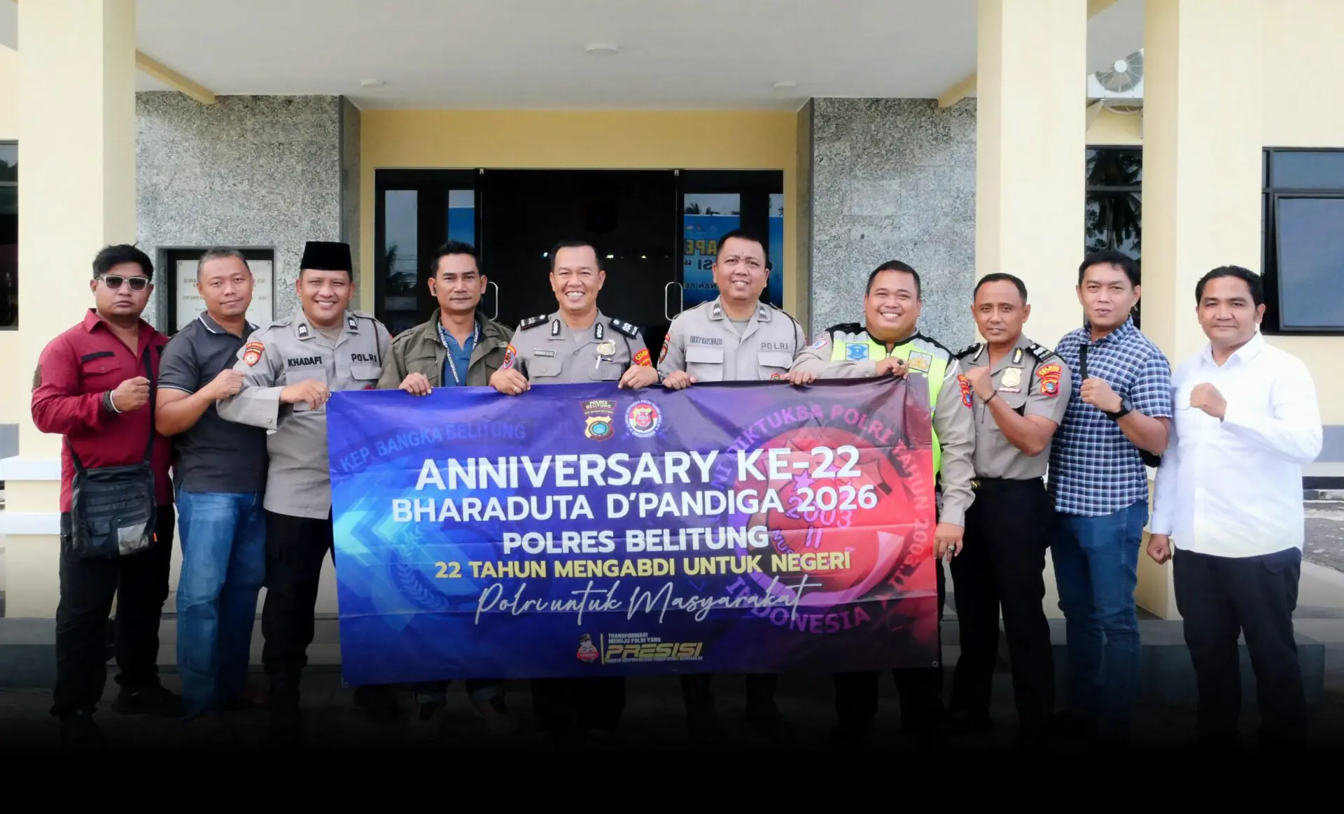 Bakti Sosial Anniversary 22 Bharaduta D’Pandiga Polres Belitung