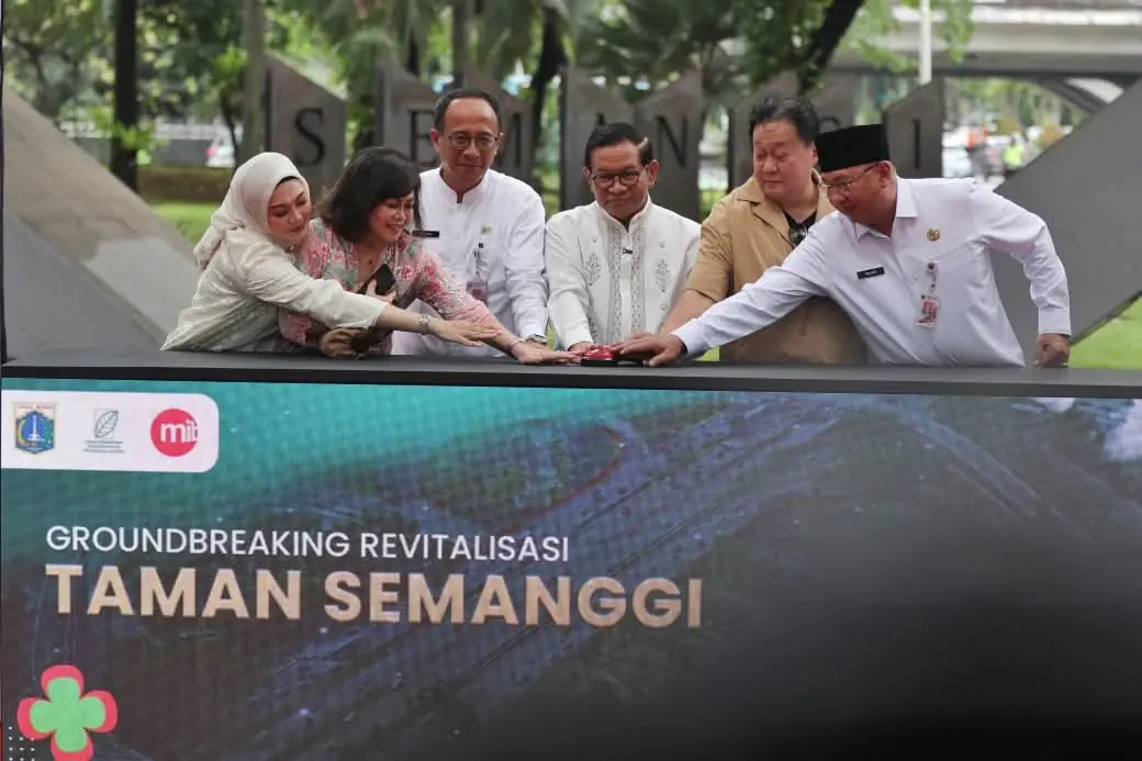 Groundbreaking Taman Semanggi, Gubernur Pramono: Hadirkan RTH Ikonik Tanpa Bebani APBD