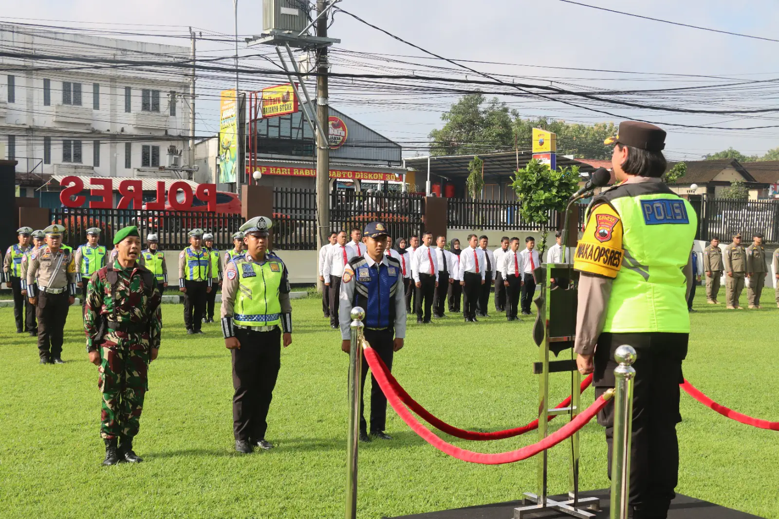 Siap Amankan Kamseltibcarlantas, Polres Boyolali Apel Gelar Pasukan Operasi Keselamatan Candi 2026