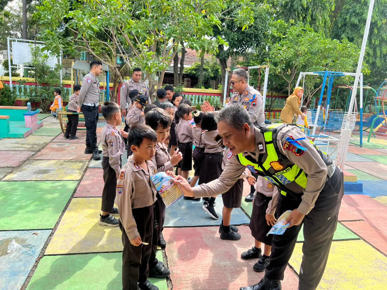 Satlantas Polresta Pati Gelar PSA di TK Kemala Bhayangkari 42 dalam Ops Keselamatan Candi 2026