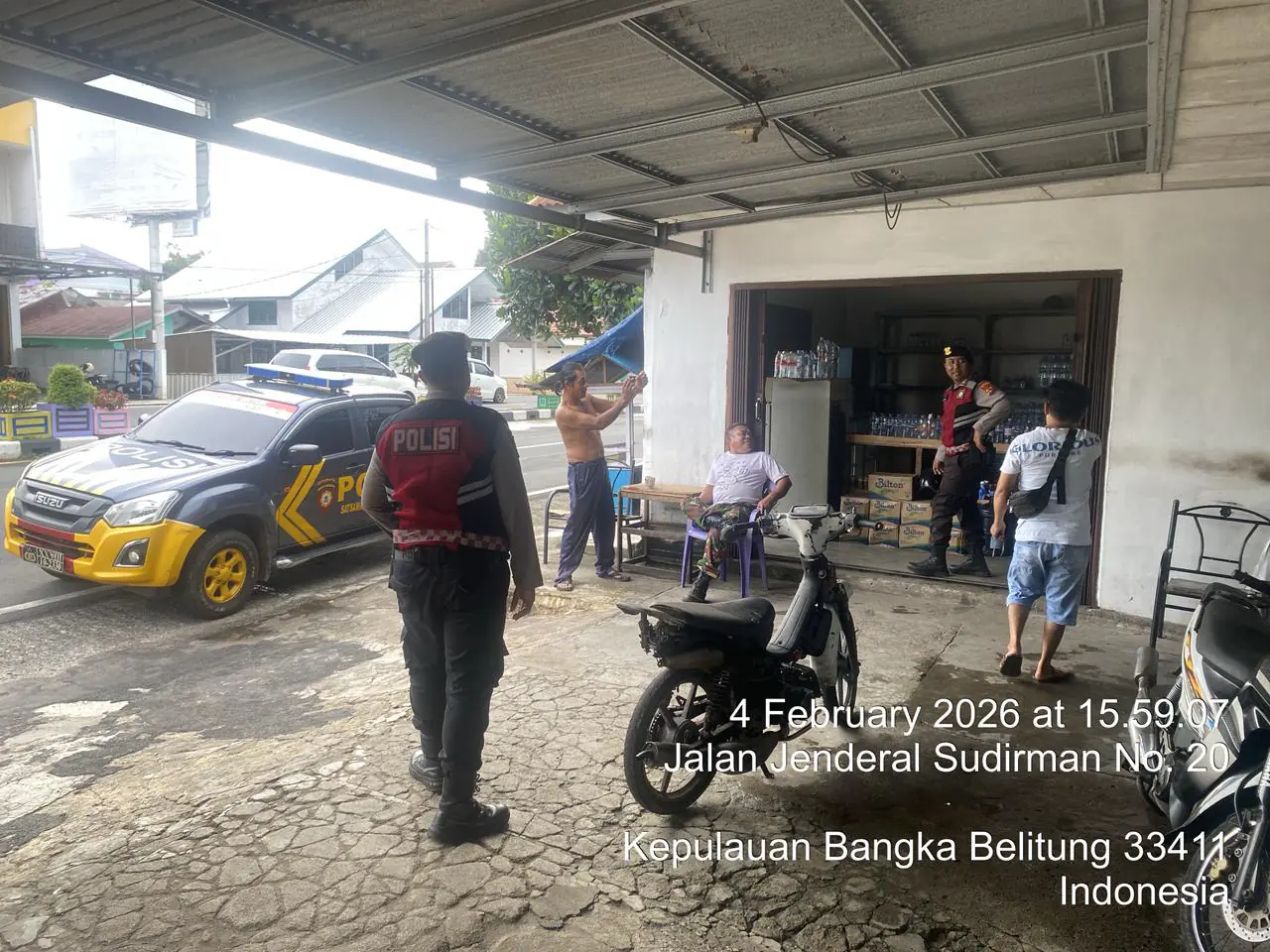 Sat Samapta Polres Belitung Laksanakan Patroli Sore, Situasi Kamtibmas Kondusif