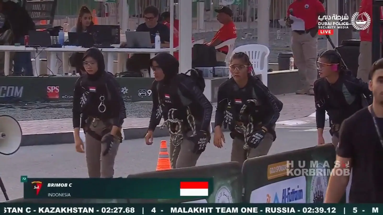 Dengan Kekuatan Penuh, Kontingen Korps Brimob Polri Tampil Impresif di Hari Keempat Ajang UAE SWAT Challenge Dubai 2026