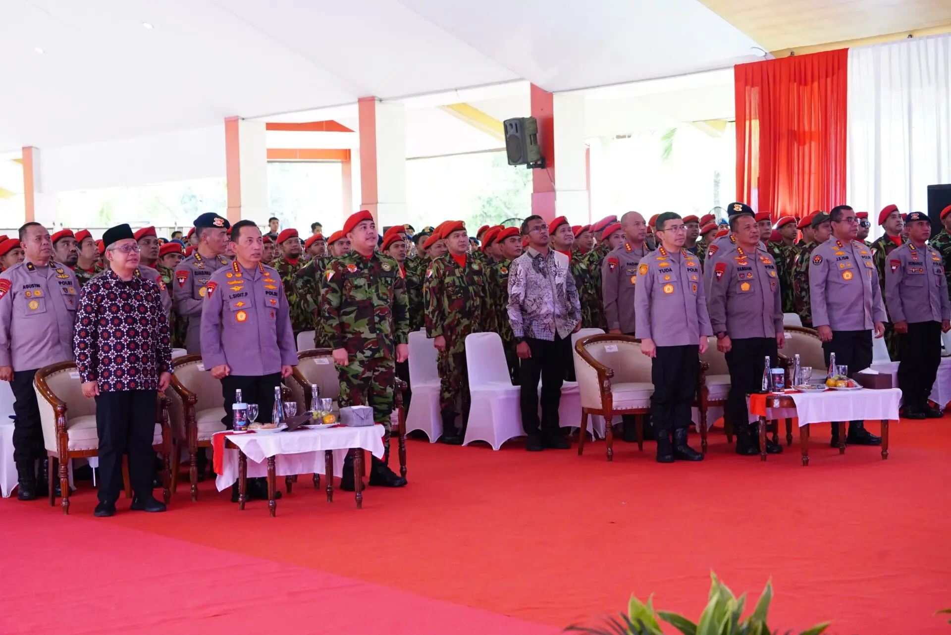 Dankorbrimob Polri Dampingi Kapolri Hadiri Pembukaan Retret Nasional Kokam 2026 di Tribun Sutan Sjahrir Satlat Brimob