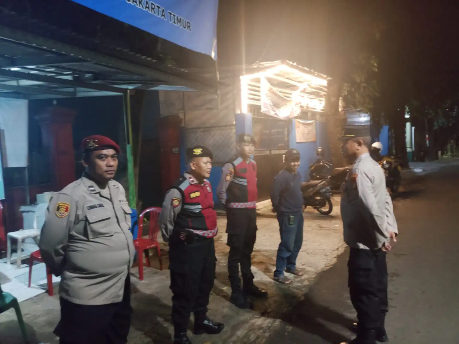 Polisi Siaga Dini Hari, Posko Terpadu Jaga Jakarta di Ciracas Perketat Antisipasi Tawuran