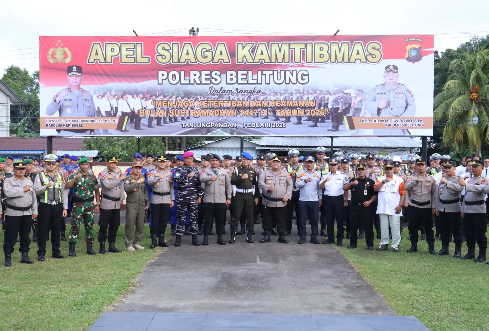 Kapolres Belitung Pimpin Apel Siaga Kamtibmas: Jaga Ketertiban dan Keamanan Bulan Suci Ramadan 1447 H