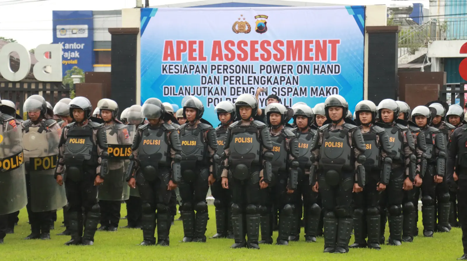 Kapolres Boyolali Pimpin Apel Assessment Kesiapan 311 Personel dan Sispam Mako