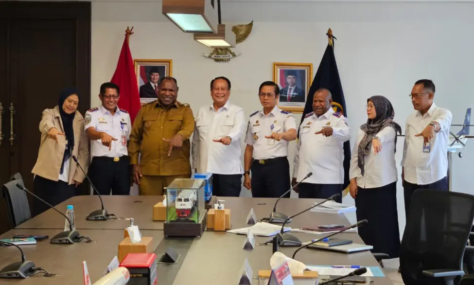 Bupati Jayawijaya Hadiri Audensi Bersama Kementerian Perhubungan RI Bahas Penguatan Konektivitas Transportasi